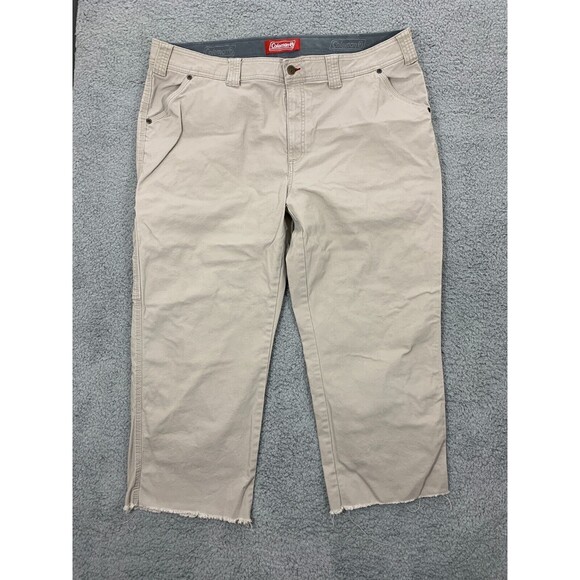 COLEMAN Size 40 Men's Cut-off Cropped Pants-to-Shorts Cargo Pockets Utility Work - Picture 1 of 16